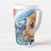 BINDI CHOWABUNGA avec mug en latte de texte (Angle droit)