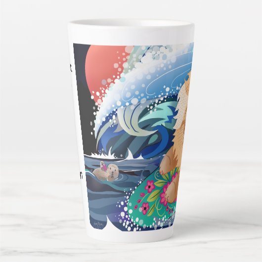 BINDI CHOWABUNGA avec mug en latte de texte (Devant)