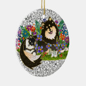 BINDI FINNISH LAPPHUND ORNAMENT (Rechts)