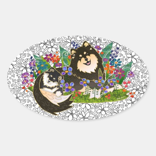 BINDI Finse Lapphund stickers (Voorkant)