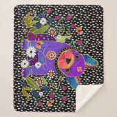 BINDI FRENCH BULLDOG sherpa blanket 3 maten Sherpa Deken (Voorkant)