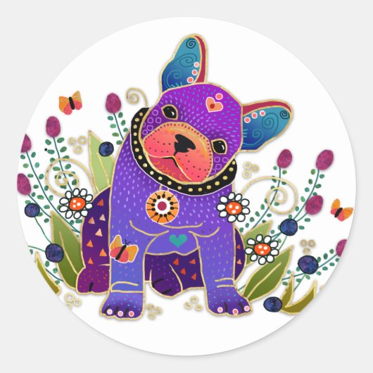 BINDI FRENCHIE - Franse stickers van Bulldog (Voorkant)