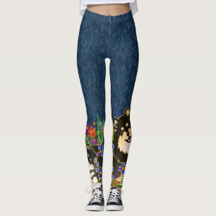 BINDI LAPPY Finse Lapphund blu leggings