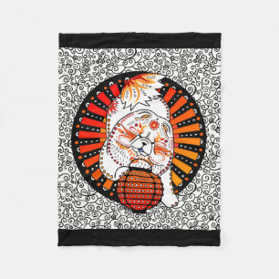 BINDI MI TANG - Chow - Jaar van de Hondendeken Fleece Deken