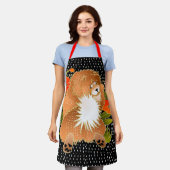 BINDI MINGSIE Red Chow All-Over Print Schort (Gedragen)