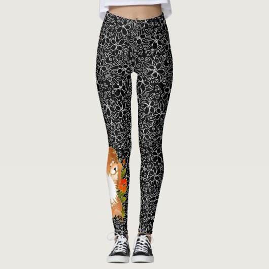BINDI MINGSIE rode chow leggings - kijk naar de ac (Voorkant)