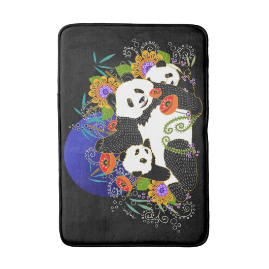 BINDI PANDAS-Pas achtergrondkleur aan Badmat (Voorkant Verticaal)