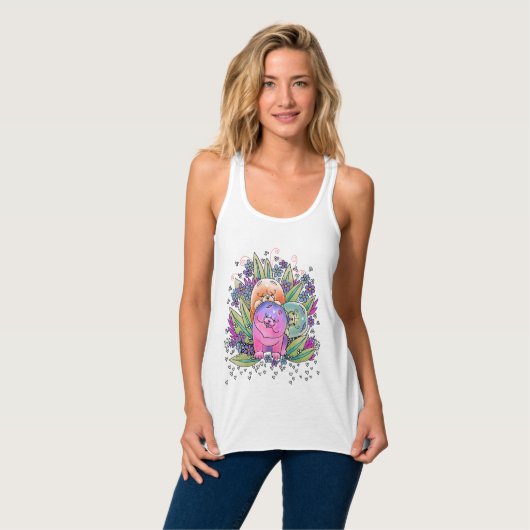 BINDI PLAYDATE Chow Tank- kies stijl en kleur Tanktop (Volledige Voorkant)