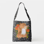 BINDI Rood chow kruis of tas-2 maten Crossbody Tas (Achterkant)