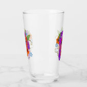 BINDI ROUGH CHOW 16 oz design en verre avant et ar (Gauche)