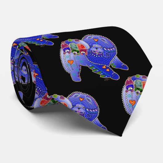 BINDI ROUGH CHOW - cravate design (Roulé)