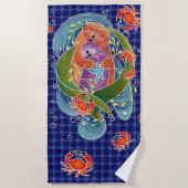 BINDI SEA OTTERS serviette de plage (Devant)