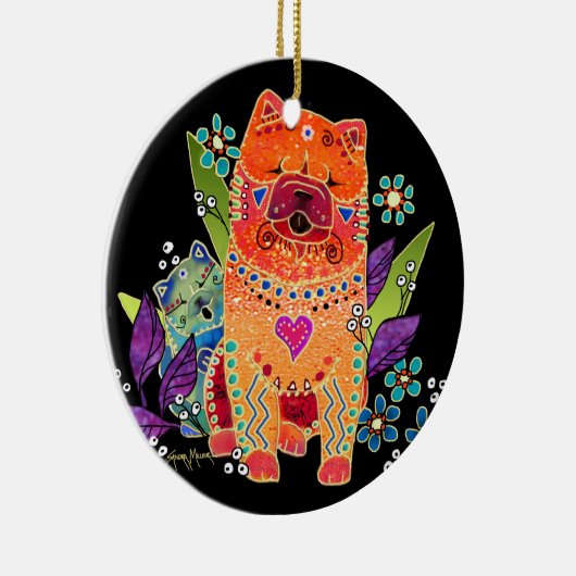 BINDI SMOOTH chow-ORNAMENT Keramisch Ornament (Rechts)