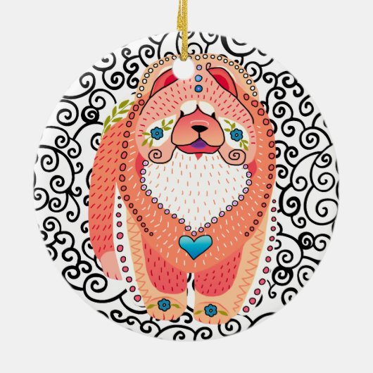 BINDI SOPHIE chow ORNAMENT (Achterkant)