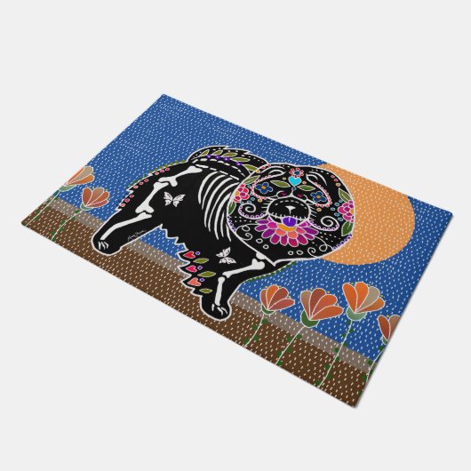 BINDI SUGARSKULL Chow tapis de porte 2 tailles (Incliné)