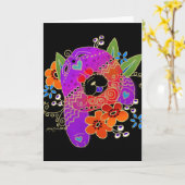 BINDI voerkaarten Kaart (Gele Bloem)