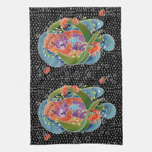 BINDI Zee Otters keukenhanddoeken