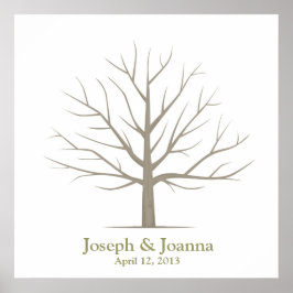 Bindingerafdrukstructuur - Vierkant Poster