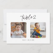 Bindingstabel Foto's op leeftijd Modern Fun Kaart (Achterkant)