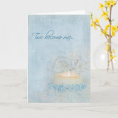 Bindkaarsen en -garter kaart (Gele Bloem)