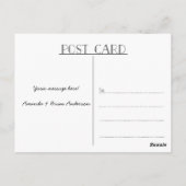 Bindkalligrafie Dank je Foto Briefkaart (Achterkant)