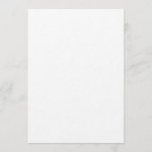 Bindmenu Arch Minimalist Simple Guest Name Wedding Menu (Achterkant)