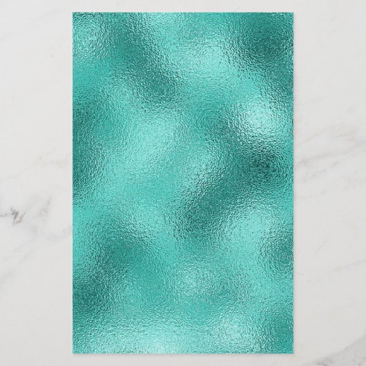 Bindmenu blauwgroen zee groen metaalglitterstof (Achterkant)