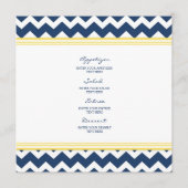 Bindmenu Geel blauw Chevron Menu (Voorkant)