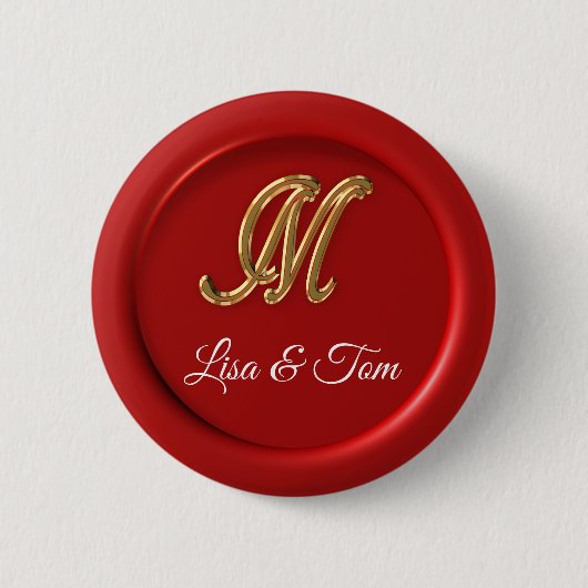 Bindmonogram Ronde Button 5,7 Cm (Voorkant)