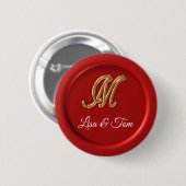 Bindmonogram Ronde Button 5,7 Cm (Voorkant /achterkant)