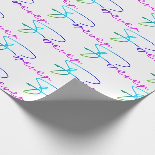 Bindregenboog voor handschrift dat papier pakt (Hoek)