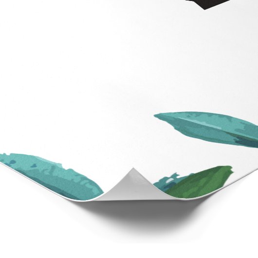 Bindrichting Pijl-rechts tekenen Poster (Hoek)