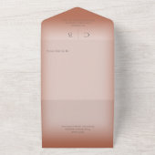 Bindringers Moderne Clay Rust QR Code All In One Uitnodiging (Buitenkant)