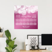 Bindstoeltje Gloed & Sparkle Pink Poster (Thuiskantoor)