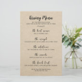 Bindtafel Game Fun Calligraphy Rustic Paper (Staand voorkant)