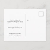 Binduitstel Foto update modern script Aankondigingskaart (Achterkant)