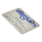 Bindverandering van plannen Blauwe  vrachtwagen Magneet (Rechterzijde)