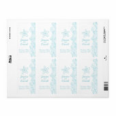 Bindwijn bevoordeelt gepersonaliseerd etiket zee b (Full Sheet)