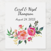 Bindwijn- of drankenetiketten wijn etiket (Enkel label)