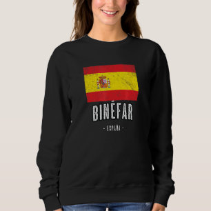 Binfar Spain Es Flag City - Bandera Ropa - Trui