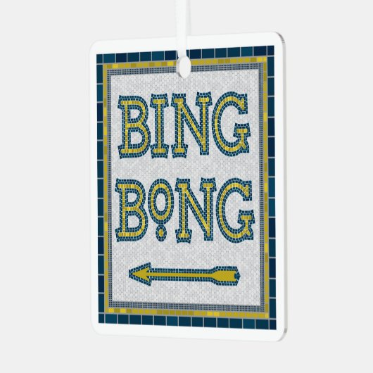 Bing Bong Subway Tile Ornament (Voorkant links)
