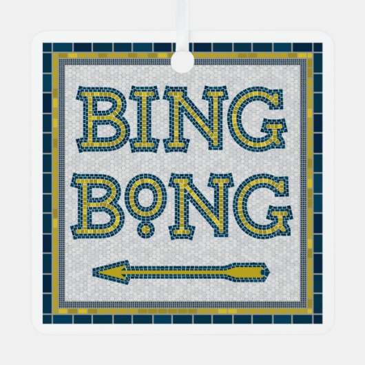 Bing Bong Subway Tile Ornament (Voorkant)