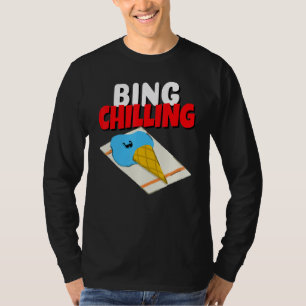Bing Chilling Ice Cream Meme Smelting Ice Cream Co T-shirt