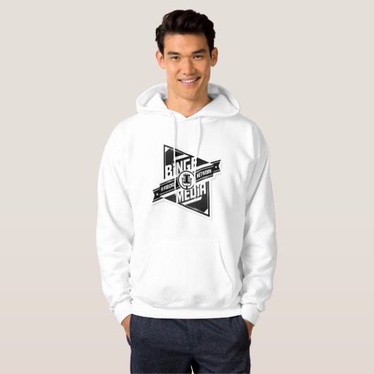 Binge Media Pullover Hoodie (Voorkant volledig)