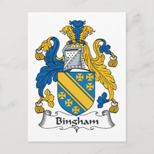 Bingham Family Crest Briefkaart