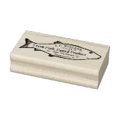 Binghampton New York  vis Adverteren Rubberstempel (Stempel)