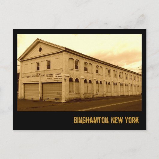 Binghamton New York Briefkaart (Voorkant)