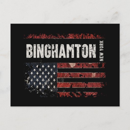 Binghamton New York Briefkaart (Voorkant)