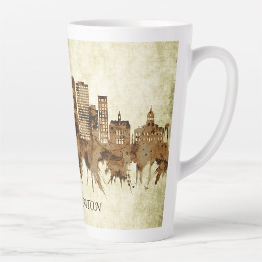 Binghamton New York Cityscape Latte Mok (Rechts)