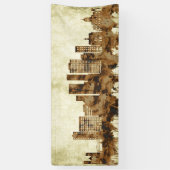 Binghamton New York Cityscape Spandoek (Verticaal)